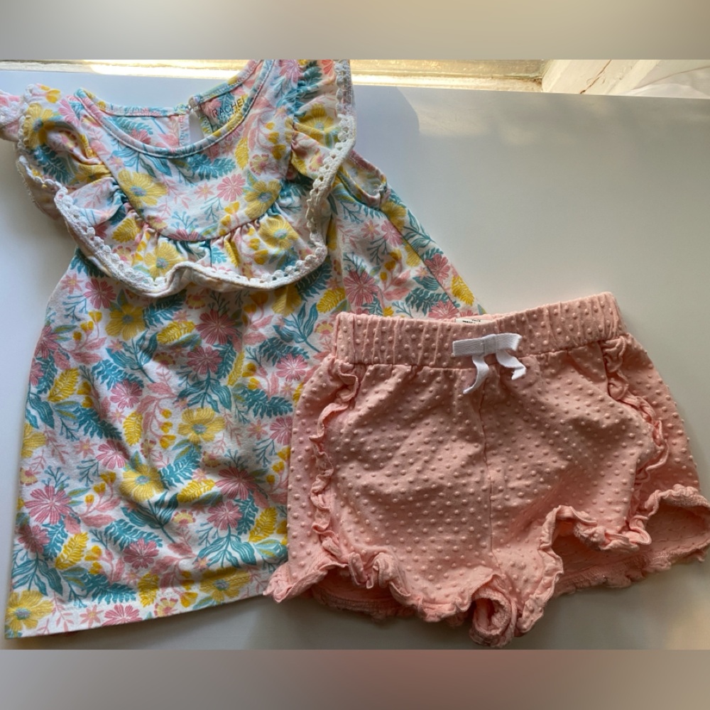 Rachel Zoe Pastel Floral Print Summer Set / Size 3T / GUC